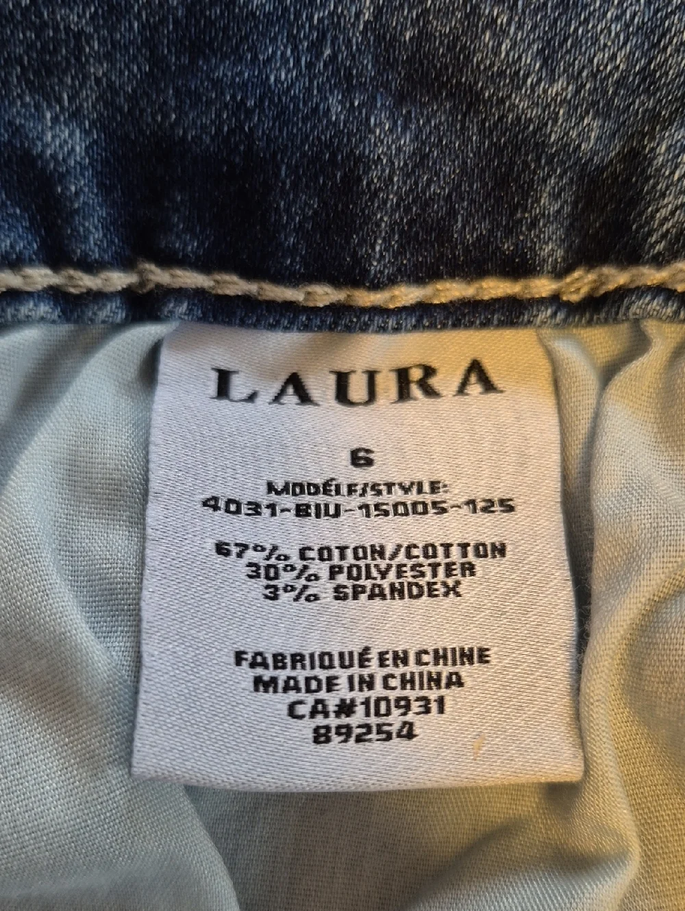 Denim cropped Embroidered jeans - 6P - Picture 4 of 7